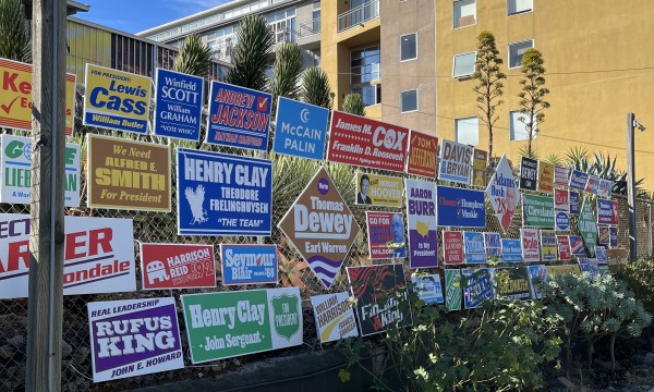 This campaign sign graveyard is bringing election losers back from the dead